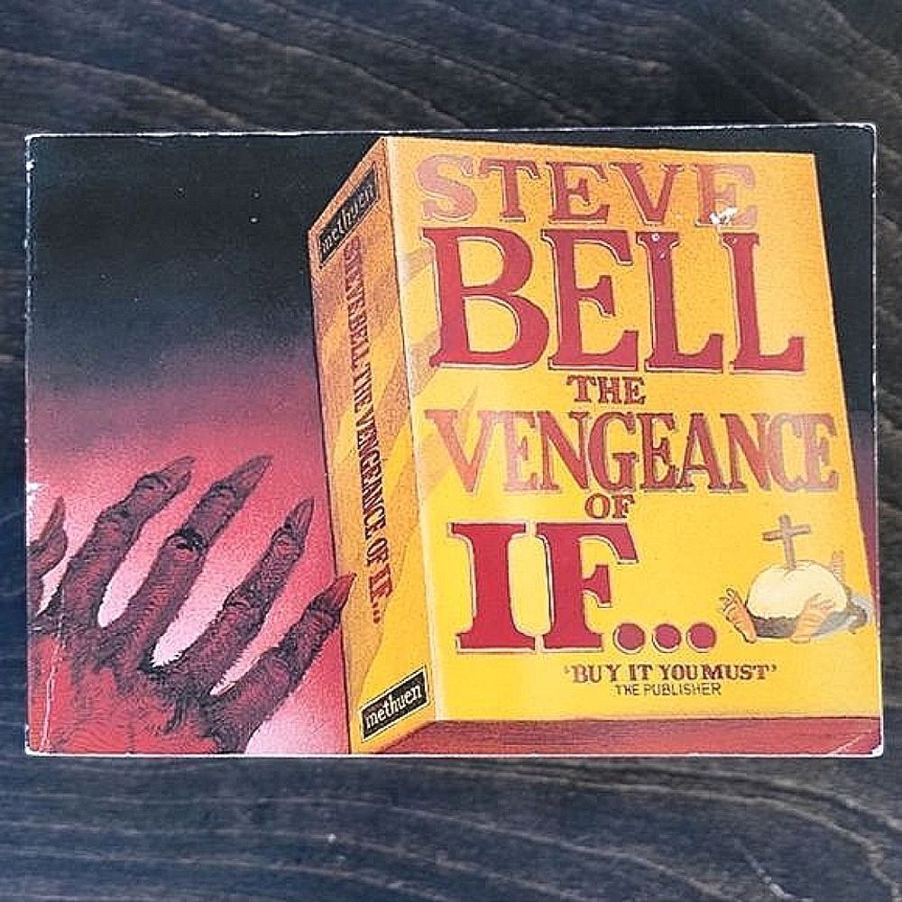 Vtg Book | The Vengeance of If by Steve Bell black and white cartoon collection - Picture 2 of 8